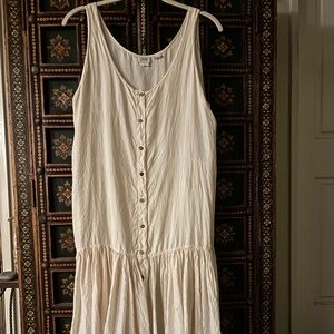 Cache Cream Sleeveless Boho Dress